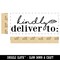 Kindly Deliver To Leaf Detail Letter Mail Self-Inking Rubber Stamp Ink Stamper for Business Office